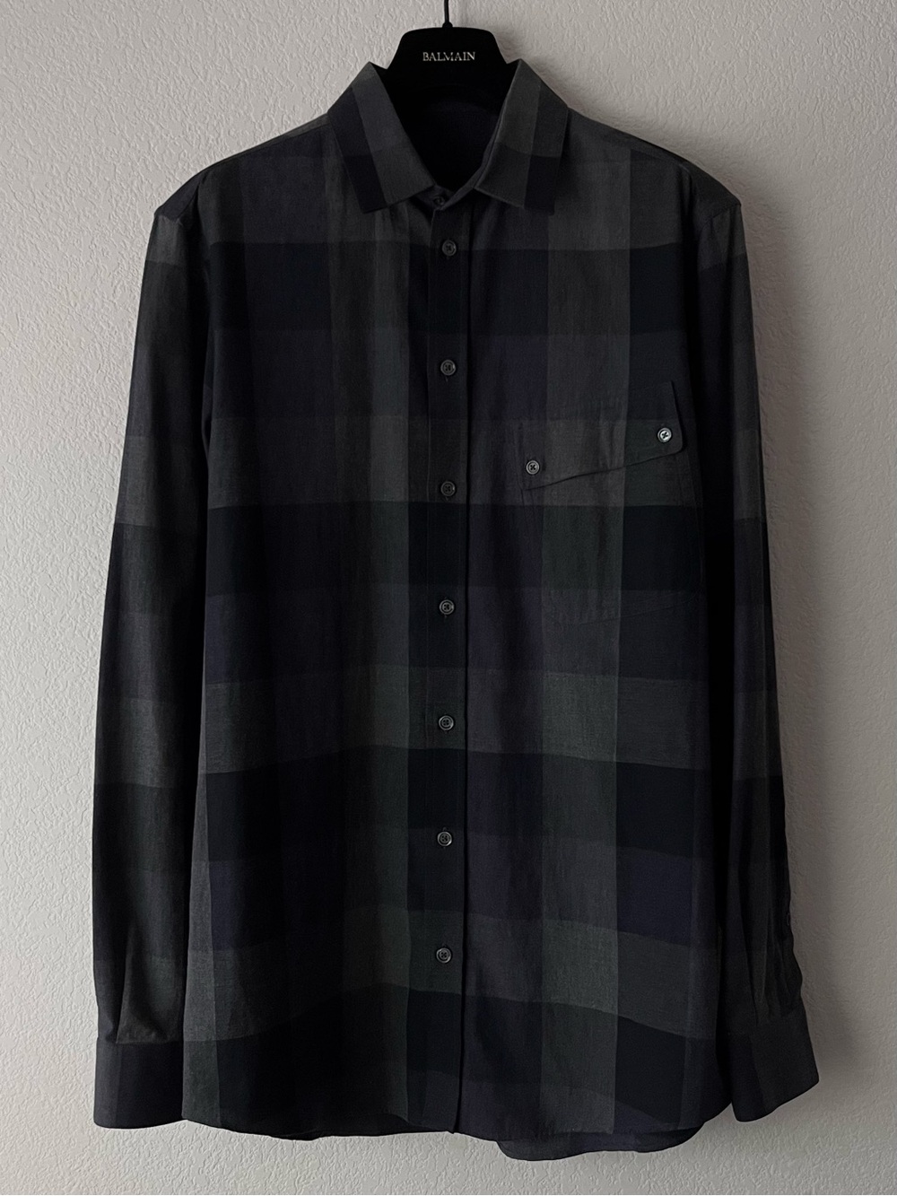Louis Vuitton 100% cotton check button up shirt